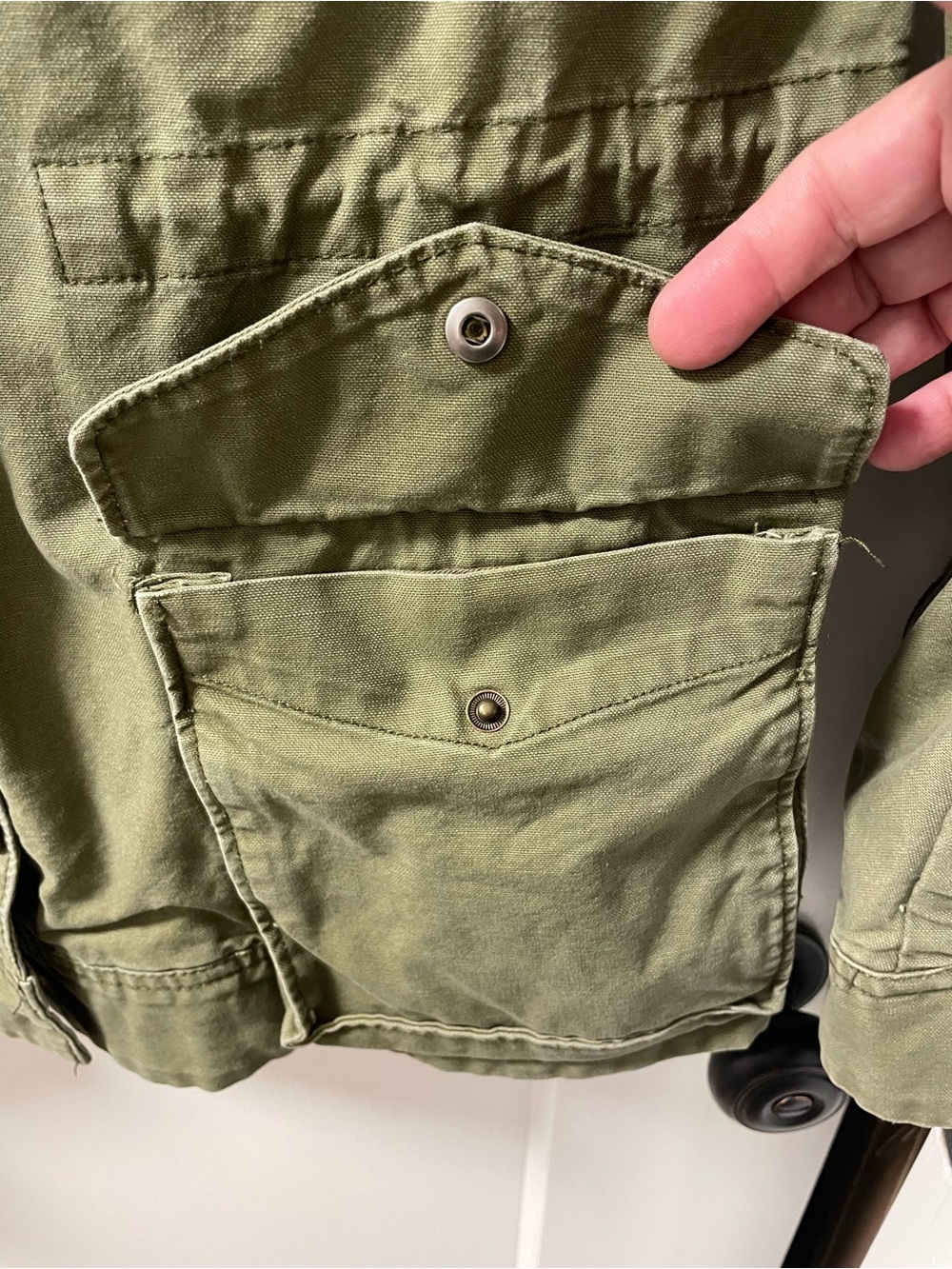 GAP Olive Green Women's Utility Jacket - Picture 7 of 11